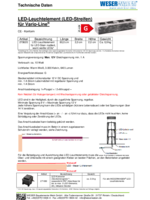 Technische Daten LED-Leuchtelement