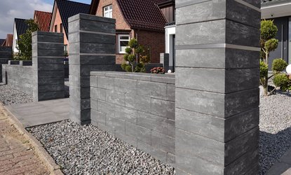 Geradlinige Mauersteine im Trend