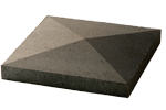 Pfeilerabdeckung Spitzdach